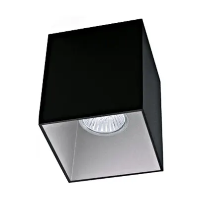 Ceiling light Polasso square 35W black / silver IP20