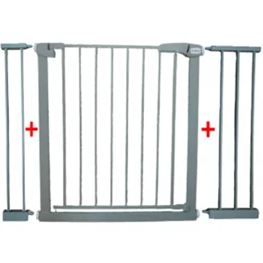 Poarta de siguranta din metal R-Sport S3 gri 79-115 cm