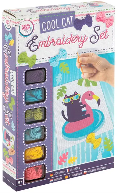 Set creativ Grafix - Broderie, pisica