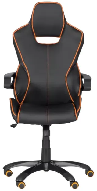 Scaun de gaming Carmen - 7513, negru/portocale