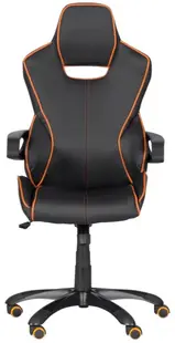 Scaun de gaming Carmen - 7513, negru/portocale