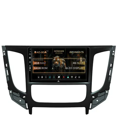 Navigatie Mitsubishi L200 (2014-2020), Android, A-Octacore 4GB RAM + 64GB ROM, 9 Inch - AD-BGA9004+AD-BGRKIT274