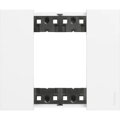 Rama ornament 2 module Bticino Living Now KA4802KW, alb