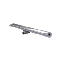 Rigola dus faiantabila Kessel Linearis Compact, 85 cm, cu sita pentru par si clapeta anti-miros