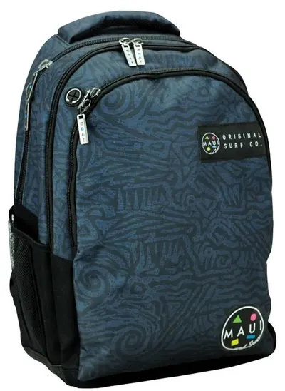 Rucsac școlar Maui & Sons - Black Ocean, cu 2 compartimente