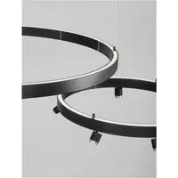 Sistem iluminat pe sina BREDA MAGNETIC Nisipiu Negru Aluminiu LED sus Side 55W jos Side 40W Driver 100W AC 220-240V 3277Lm 3000K CRI>90 IP20 Beam:120°