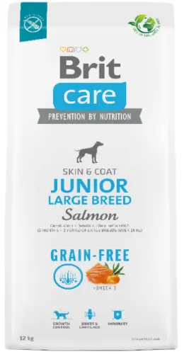 Brit Care Dog Grain-Free Junior Large Breed Somon - 12-kg