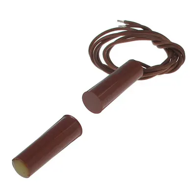 Contact magnetic Satel K-2 2E BR, incastrat, NC, rezistor EOL, maro