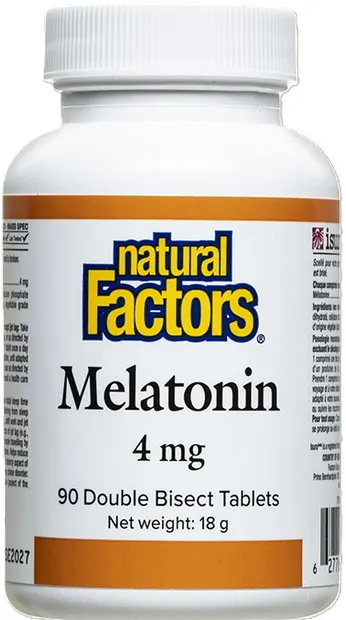 Melatonin, 4 mg, 90 tablete, Natural Factors