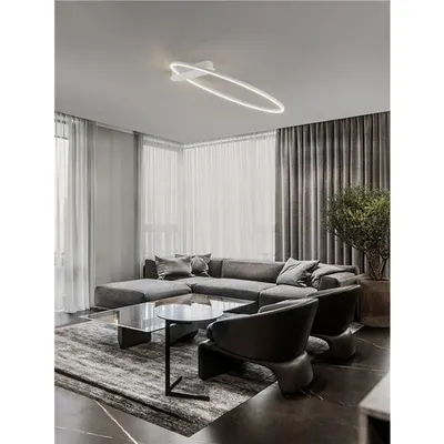 Plafoniera KIKLOS Triac Dimabil Nisipiu Alb Otel, Aluminiu & Silicone LED 30 Wat 220-240Volt 1345Lm 3000K IP20