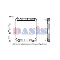 Radiator, racire motor AKS DASIS 400540N