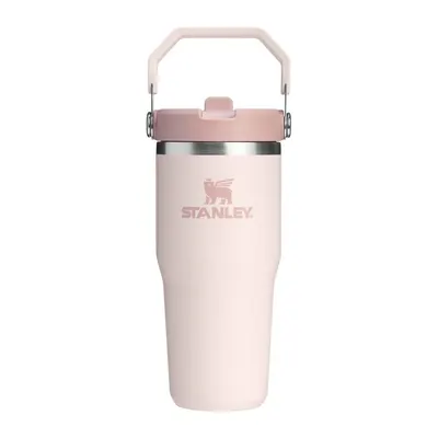 Termos roz deschis din oțel inoxidabil 410 ml IceFlow™ Flip Straw 2.0 Tumbler Rose Quartz – Stanley