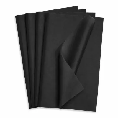 Hârtie de mătase pentru ambalat (set 10 buc) - Negru