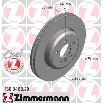 Disc frana ZIMMERMANN 150.3483.20