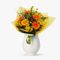 Buchet cu gerbera si spice