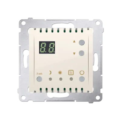 Termostat cu display, 16 (2) A, 230V ~,crem