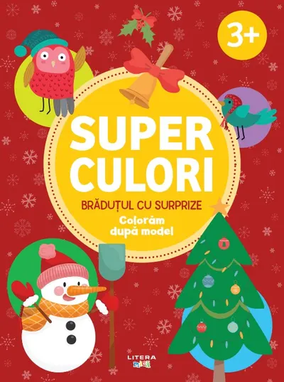 Superculori. Bradutul cu surprize. Coloram dupa model (3+)