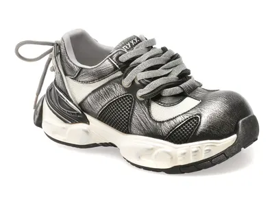 Pantofi sport GRYXX negri, 2063, din material textil si piele naturala