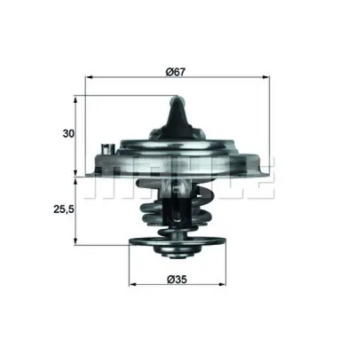 Termostat, lichid racire MAHLE TX 30 92D