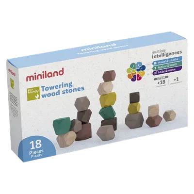 Joc educativ pentru dezvoltarea motricitatii Wood Stones