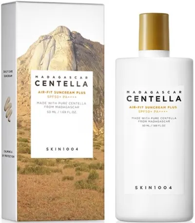 Skin 1004 Madagascar Centella Cremă de protecție solară Air-Fit Plus, SPF50+, 50 ml