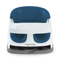 Scaun inaltator, Ingenuity, 2 in 1, Tavita pliabila, Utilizare atasat de scaun sau individual pe podea, Pana la 22 kg, Fara BPA, 6 luni+, Albastru inchis