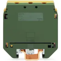 3-conductor ground terminal block; 95 mm²; with contact to DIN rail; for DIN-rail 35 x 15 and 35 x 7.5; 2.3 mm thick; copper; SCREW CLAMP CONNECTION; 95,00 mm²; green-yellow