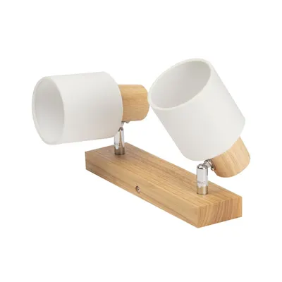 Spot Bara Nordik Alb+Natur 2XE14 40W