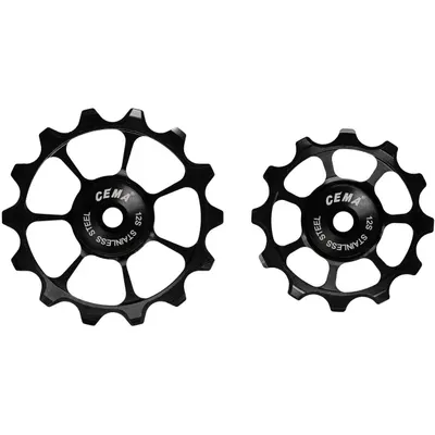 Cema Pulley Wheels roți ghidaj 12–14t Shimano 12v Black-gold