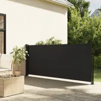 Gossi copertina laterala retractabila, negru, 120 x 600 cm