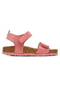 Sandale fete - roz - textil - sistem inchidere velcro