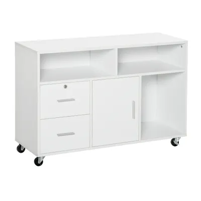HOMCOM Mobilier Suport Imprimantă Dulapior Multifuncțional Design Compact și Elegant pentru Birou și Acasă | Aosom Romania