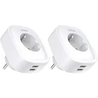 Set 2 prize inteligente WiFi Gosund SP112, 16A, 2X USB,Tuya, Monitorizare consum energie 6972391281365
