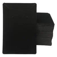 Suport cercei și colier din hârtie - negru (set 100 buc) 6x9cm - Default Title