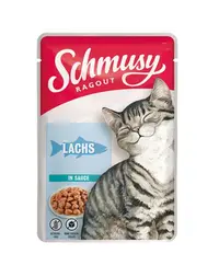 SCHMUSY RAGOUT cu somon in sos, hrana pisica 100 g