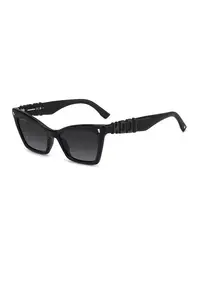 Ochelari de soare cat-eye cu model in degrade - Negru