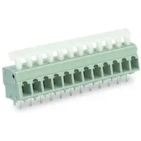 PCB terminal block; push-button; 2.5 mm²; Pin spacing 5/5.08 mm; 48-pole; suitable for Ex-e applications; CAGE CLAMP®; commoning option; 2,50 mm²; light gray