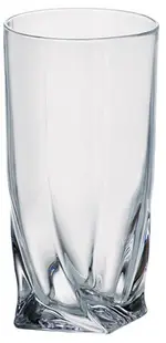 Pahare pentru băuturi răcoritoare Bohemia - Quadro, 350 ml, 6 buc