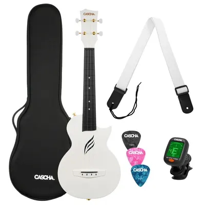 Ukulele concert Cascha - HH 2286, alb