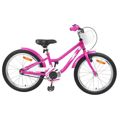 vidaXL Bicicletă pentru Copii 18 Inci pentru 5-7 ani Roz închis