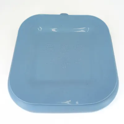 Farfurie patrata din silicon compartimentata Coccorito Blue