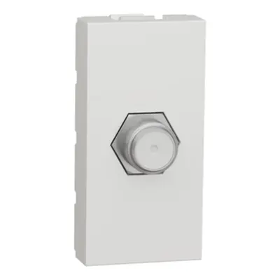 Noua Unica, Priza TV cablu coaxial tip F 1m alb