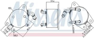 Radiator ulei termoflot potrivit TOYOTA RAV 4 III, RAV 4 IV 2.0 12.08