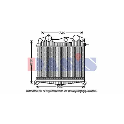 Intercooler, compresor AKS DASIS 267014N