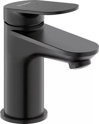 Baterie lavoar Duravit Wave WA1010002046, marime S, cartus ceramic, monocomanda, 137 mm, Negru mat