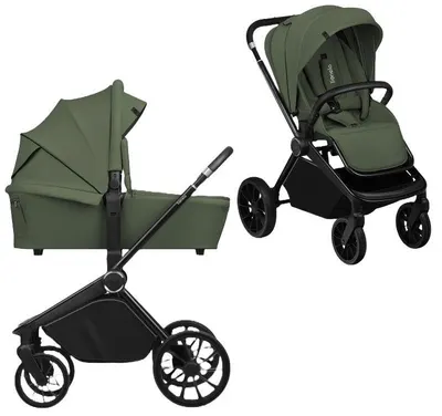 Cărucior pentru bebeluși 2 în 1 Lionelo - Mika plus, Green olive