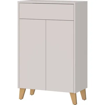 Dulap de baie crem înalt cu aspect mat 63x101 cm Arnea – Germania