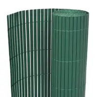 vidaXL Gard de grădină cu două fețe, verde, 90 x 300 cm, PVC