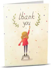 Felicitare Carte de felicitare iGreet - Mulțumesc, fată