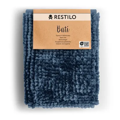 Covoraș de baie albastru închis 60x90 cm Bati – Restilo